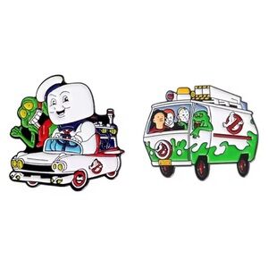 Peccy Pins - Ghostbusters Cars - Set of 2 Enamel Pins - Michael Myers / Jason